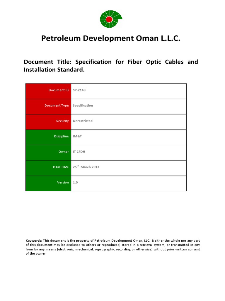 Fiber Optic Cables And Installation Standard Optical Fiber Polyethylene
