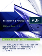 Establishing Paralegal System