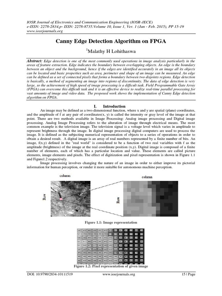 Canny Edge Detection Tutorial PDF | PDF | Field Programmable Gate Array ...
