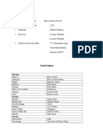 Parle Industrial Visit Project Report