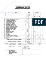 Jadual Spesifikasi Ujian Bahasa Tamil