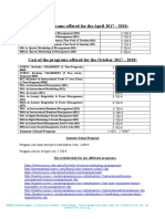 Course List ,Eligibility & Fees Details