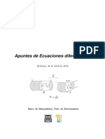 Apuntes de Ecuaciones Diferenciales