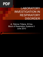 Laboratory Investigation in Respiratory Diseases