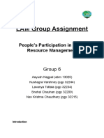 People's Participation in Water Resource Management