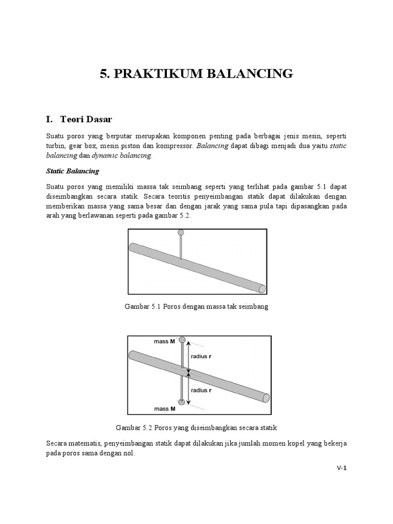 5.modul Praktikum Balancing PDF | PDF