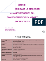 (ESPERI) Cuestionario para La Detección de Los Trastornos Del Comportamiento en Niños y Adolescentes PDF
