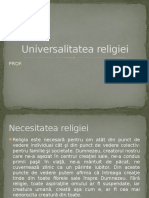 Universalitatea religiei