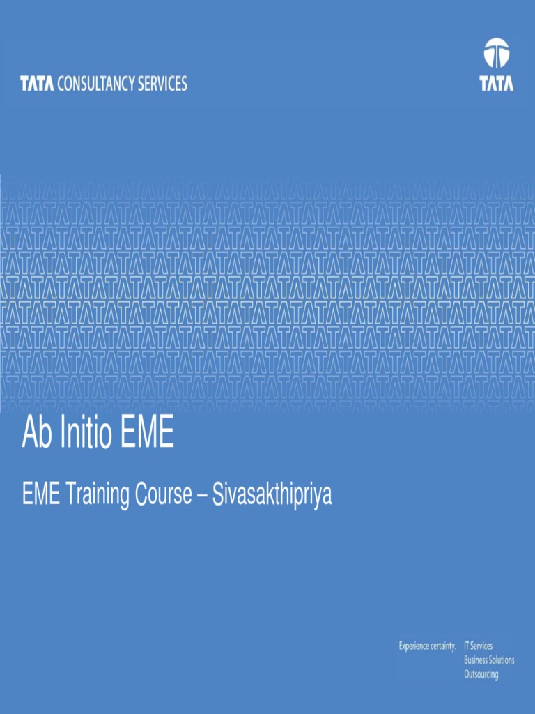 Ab Initio EME Concepts | PDF | Metadata | Version Control