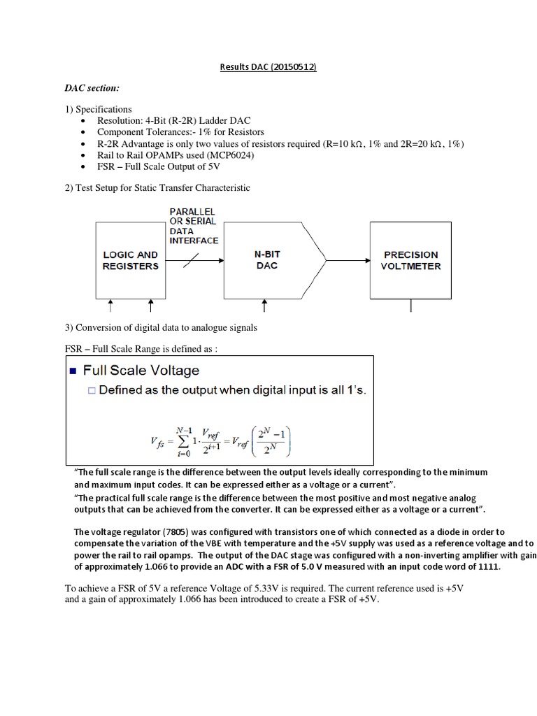 4-Bit DAC and ADC Performance Analysis | PDF | Technology & Engineering