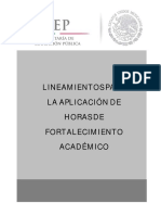 Horas de Fortalecimiento Academico