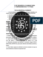 Diplomado de Desarrollo Humano para Lideres y Servidores de 4º y 5º Paso