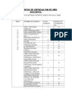 Documentos de Entrega Fin de Año Docentes