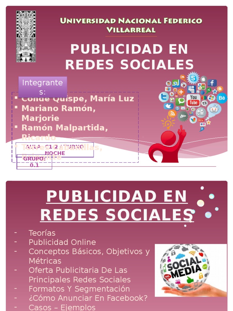 Ejemplos de Publicidad en Redes Sociales | PDF | Publicidad online ...
