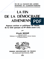 La Fin de La Démocratie Athénienne - Mossé