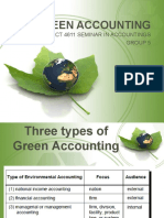 Green Accounting: Act 4611 Seminar in Accountings Group 5