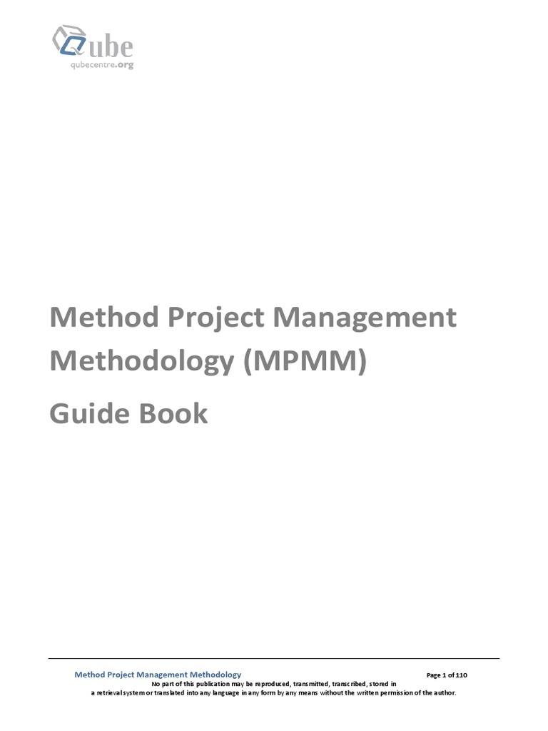 Qube Project Management Leaning Guide Book PDF Feasibility Study