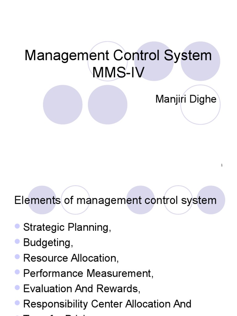 Managementcontrolsystem 140818110117 Phpapp02 | PDF | Strategic ...