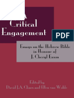 (Hebrew Bible Monographs 38) David J. A. Clines, Ellen Van Wolde-A Critical Engagement - Essays On The Hebrew Bible in Honour of J. Cheryl Exum-Sheffield Phoenix Press (2011)