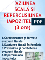 Tema 5. Evaziunea Fiscală Şi Repercusiunea Fiscală