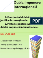 Tema 2. Dubla Impunere Internaţională