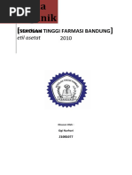 Download Kimia Organik - Esterifikasi Etil Asetat by OuGhie Nh SN33914041 doc pdf