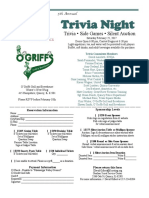 Trivia Night: Trivia - Side Games - Silent Auction
