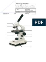 Microscope Parts Worksheet