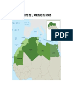 Carte de l'Afrique Du Nord