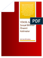 YÖKDİL Sosyal Bilimler Alanı Kelime Listesi - Zafer Hoca YDS Academy PDF