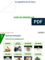 Guía de Minerales: Biología y Geología 3º ESO