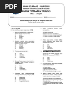 Soalan BM Bahasa Melayu Penulisan Tahun 5