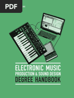 Berklee Online Electronic Music Production Degree Major Handbook PDF