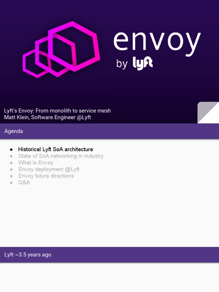 Lyft's Transition to Envoy Service Mesh | PDF | Hypertext Transfer ...