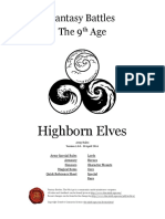 The Ninth Age - Highborn - Elves - 1 0 0 PDF