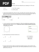 Quiz - Unit 12 Probability