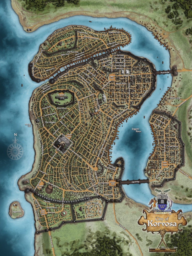 Map of Korvosa PDF  PDF