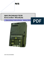 Lab. de Manufactura Siemens Micromaster Instrucciones de Operacion