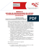 Autoridades responsables del proceso de contratación