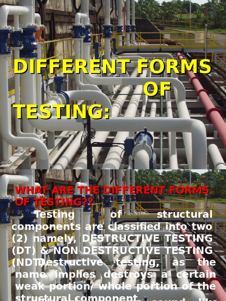 Piping System Testing Methods | PDF | Leak | Nondestructive Testing