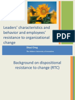 How leaders' resistance to change impacts employees