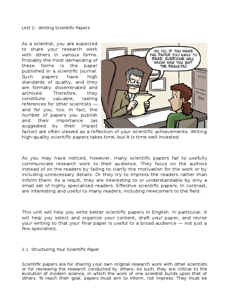 Writing Effective Scientific Papers | PDF | Verb | English Language