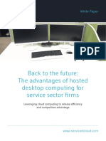 Back To The Future The Advantages of Hosted Desktop Computing For Financial Sector Firms