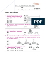 International Mathematics Olympiad 2011 Question Paper Class5