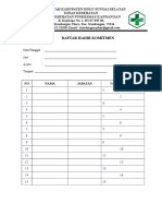 Daftar Hadir Komitmen