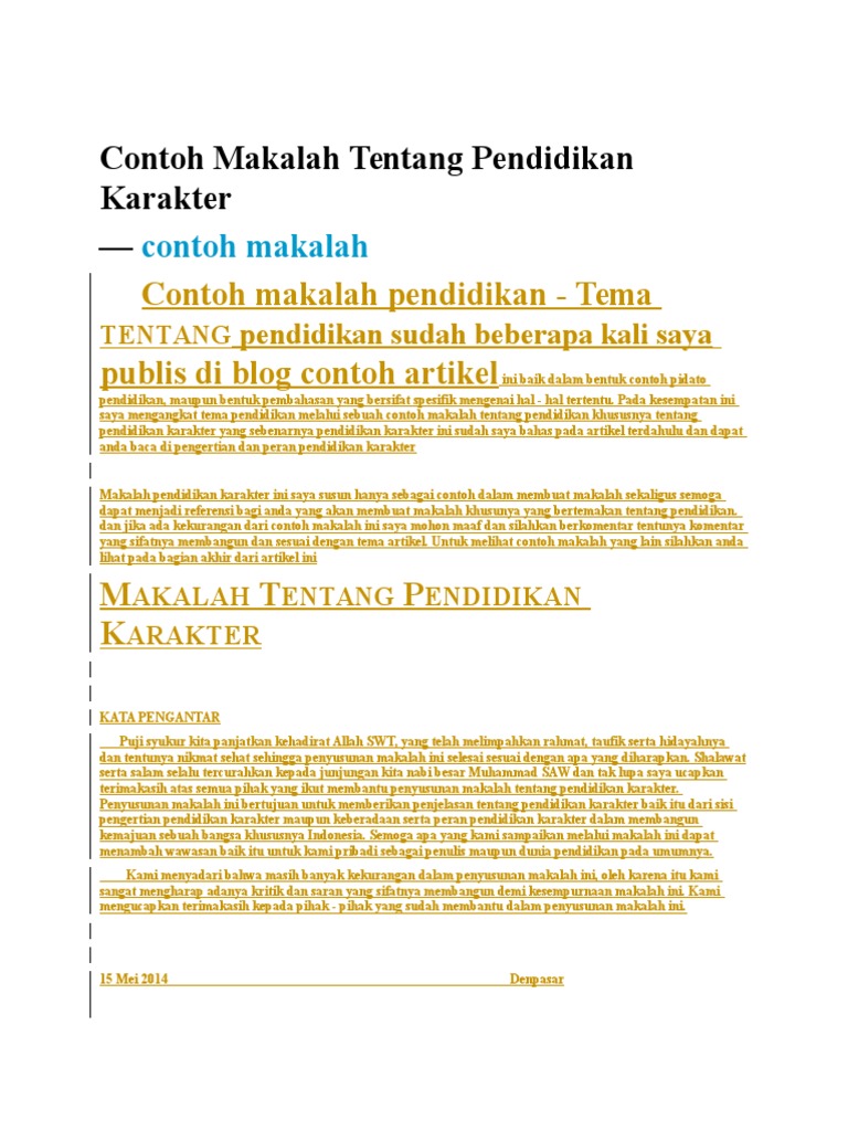 Contoh Artikel Mengenai Pendidikan - Simak Gambar Berikut