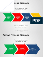 Arrows Process Diagram: This Is A Sample Text. Insert Your Desired Text Here