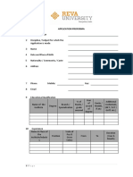 Application Proforma