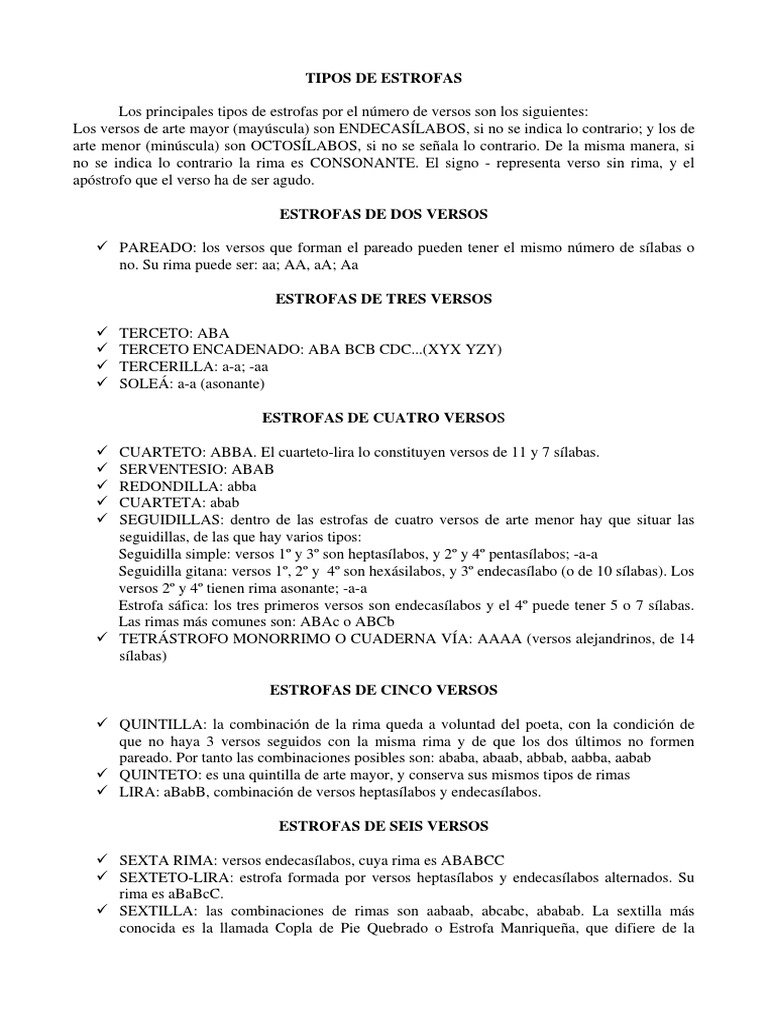 Estrofas PDF | PDF | Rima | Música de Navidad