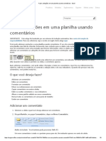 Fazer Anotações em Uma Planilha Usando Comentários - Excel